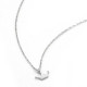 Collar de plata de ley 925 para mujer, elegante cadena hasta la clavícula, corona de príncipe princesa, joyería de moda, regalo del Día de San Valentín - malaquita tienda 36