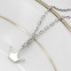Collar de plata de ley 925 para mujer, elegante cadena hasta la clavícula, corona de príncipe princesa, joyería de moda, regalo del Día de San Valentín - malaquita tienda 36