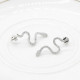 Pendientes de tuerca de plata esterlina 925 para mujer, aretes transparentes de serpiente giratoria, joyería especial de moda para mujer, regalo de fiesta para amantes - malaquita tienda 36