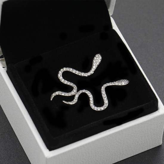 Pendientes de tuerca de plata esterlina 925 para mujer, aretes transparentes de serpiente giratoria, joyería especial de moda para mujer, regalo de fiesta para amantes - malaquita tienda 36