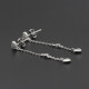 Pendientes de plata 925 con cadena de corazón, pendientes coreanos de moda, joyería para mujeres y niñas, regalo de boda para el Día de San Valentín - malaquita tienda 36