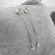 Pendientes de plata 925 con cadena de corazón, pendientes coreanos de moda, joyería para mujeres y niñas, regalo de boda para el Día de San Valentín - malaquita tienda 36