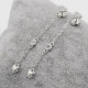 Pendientes de plata 925 con cadena de corazón, pendientes coreanos de moda, joyería para mujeres y niñas, regalo de boda para el Día de San Valentín - malaquita tienda 36