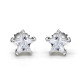 Pendientes de plata esterlina 925 para mujer, aretes de tuerca con diseño único de estrellas brillantes, joyería de moda para boda/fiesta - malaquita tienda 36