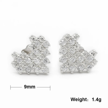 Pendientes de plata S925 para mujer, joyería de lujo, regalo para el Día de San Valentín Pendientes de plata S925 para mujer, joyería de lujo, regalo para el Día de San Valentín