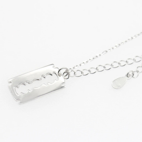 Collar con colgante de plata pura S925, diseño de hoja, estilo punk, joyería de fiesta, regalo para hombres y mujeres - malaquita tienda 36