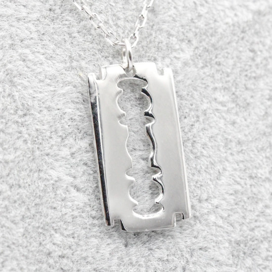 Collar con colgante de plata pura S925, diseño de hoja, estilo punk, joyería de fiesta, regalo para hombres y mujeres - malaquita tienda 36