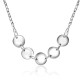 Cadena de círculos redondos de Plata de Ley 925 para mujer, elegante collar de clavícula, joyería de moda para boda, regalo del Día de San Valentín - malaquita tienda 36