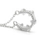 Collar con colgante de circón de Plata de Ley 925, collar de medio círculo con circonita transparente, cadena de estilo clásico para mujer, regalo de joyería de boda - malaquita tienda 36