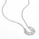 Collar con colgante de circón de Plata de Ley 925, collar de medio círculo con circonita transparente, cadena de estilo clásico para mujer, regalo de joyería de boda - malaquita tienda 36