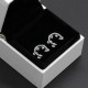 Pendientes de plata de ley 925 con forma de herradura con pendientes transparentes CZ para mujeres 2019 joyería de moda - malaquita tienda 36