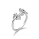 Anillos ajustables de moda novedosa, anillos de dedo de hojas y ramas de flores deseos para mujer, joyería de boda - malaquita tienda 36