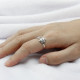 Anillos ajustables de moda novedosa, anillos de dedo de hojas y ramas de flores deseos para mujer, joyería de boda - malaquita tienda 36