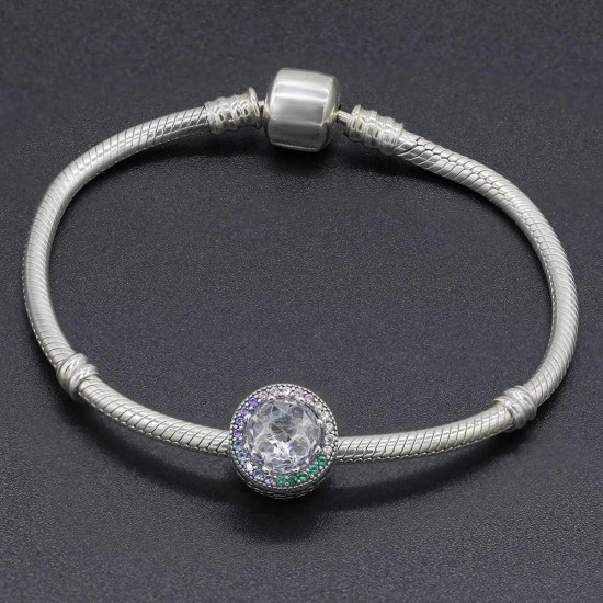 Abalorio de arcoíris brillante de Plata de Ley 925 compatible con pulsera Original Pandora, abalorio de estrella de arcoíris brillante, joyería de moda - malaquita tienda 36