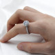 Anillos de plata de ley 925 para mujer, anillo de boda deslumbrante de circonita cúbica, estilo clásico, joyería fina - malaquita tienda 36