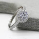 Anillos de plata de ley 925 para mujer, anillo de boda deslumbrante de circonita cúbica, estilo clásico, joyería fina - malaquita tienda 36