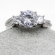 Anillo de plata de primera ley y circón para mujer, sortija, plata esterlina 925, Circonia cúbica, zirconia, circonita, zirconita, zirconita, circón, estilo clásico y elegante - malaquita tienda 36