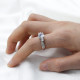 Anillo de plata de primera ley y circón para mujer, sortija, plata esterlina 925, Circonia cúbica, zirconia, circonita, zirconita, zirconita, circón, estilo clásico y elegante - malaquita tienda 36