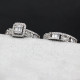 Deslumbrante anillo de Plata de Ley 925 de 2 uds. De piedra CZ, conjunto de anillos de compromiso/boda para mujer, diseño único, joyería de alta calidad fina - malaquita tienda 36