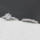 Juego de 2 uds de anillos redondos de Plata de Ley 925 auténtica CZ Stone para mujer, estilo clásico elegante, regalo de joyería de compromiso a la moda - malaquita tienda 36