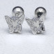 Pendientes de animales para mujer, de Plata de Ley 925, simples, de mariposa, joyería fina, regalo de moda en boda - malaquita tienda 36