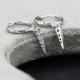 Pendientes de plata de primera ley y piedra para mujer, aretes pequeños, plata esterlina 925, Circonia cúbica, zirconia, circonita, zirconita, zirconita, diseño geométrico, estilo Punk, Unisex - malaquita tienda 36