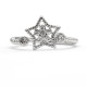 Anillos de boda para mujer, anillos de estrella Retro Vintage para mujer, regalo de fiesta, deslumbrante, Circonia cúbica, anillos de dedo de tamaño ajustable - malaquita tienda 36