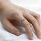 Anillos de boda para mujer, anillos de estrella Retro Vintage para mujer, regalo de fiesta, deslumbrante, Circonia cúbica, anillos de dedo de tamaño ajustable - malaquita tienda 36