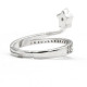 Anillos abiertos de circonia cúbica para mujer, joyería elegante con estrella elevada, estilo de moda, deslumbrante, para compromiso/boda - malaquita tienda 36