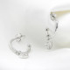 Pendientes de plata de ley 925 auténtica para mujer, aretes redondos de circonita cúbica, pendientes de Cruz geométrica, regalo fino de plata de ley - malaquita tienda 36