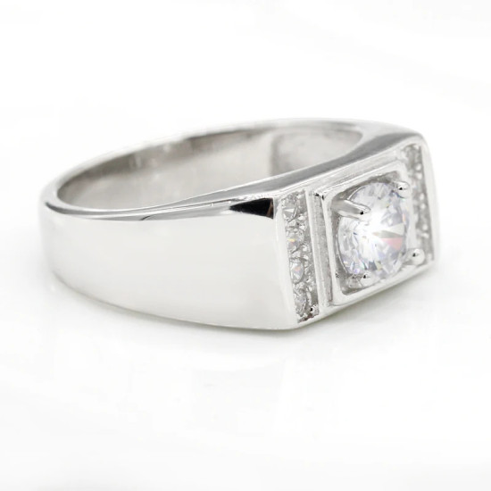 Anillos de plata 925 para mujer, anillo de boda elegante de piedra CZ deslumbrante, hecho a mano, regalos de moda clásicos simples para mujer, joyería fina - malaquita tienda 36