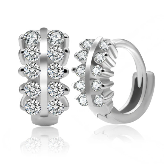 Pendientes de plata de primera ley y Circonia cúbica para mujer, aretes pequeños, plata esterlina 925, Circonia cúbica, zirconia, circonita, zirconita, zirconita, boda - malaquita tienda 36