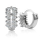 Pendientes de plata de primera ley y Circonia cúbica para mujer, aretes pequeños, plata esterlina 925, Circonia cúbica, zirconia, circonita, zirconita, zirconita, boda - malaquita tienda 36