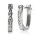 Pendientes de aro de piedra CZ deslumbrantes, pendientes de plata de ley 925 para mujeres y niñas, pendientes de plata tailandesa de estilo clásico, joyería fina - malaquita tienda 36