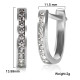 Pendientes de aro de piedra CZ deslumbrantes, pendientes de plata de ley 925 para mujeres y niñas, pendientes de plata tailandesa de estilo clásico, joyería fina - malaquita tienda 36