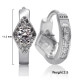 Pendientes de aro de Plata de Ley 925 para mujer, con CZ deslumbrante, exquisitos pendientes de boda, joyería Original, regalo, joyería fina - malaquita tienda 36