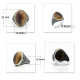 Anillos de plata 925 pura para hombre, con piedras preciosas naturales, Ojo de Tigre, garra de piedra, estilo Punk exquisito y único, hecho a mano - malaquita tienda 36