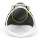 Anillo de plata 925 auténtica para hombre, piedra de ágata Natural, estilo Retro Punk, Vintage, garra, joyería de la suerte para boda/Fiesta, joyería fina - malaquita tienda 36