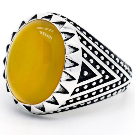 Anillo de piedra Natural para hombre, de Plata de Ley 925 con ágata grande, de plata tailandesa, Estilo Vintage, joyería turca hecha a mano Anillo de piedra Natural para hombre, de Plata de Ley 925 con ágata grande, de plata tailandesa, Estilo Vintage, joyería turca hecha a mano