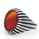 Anillo de piedra de ágata Natural para hombre, de Plata de Ley 925, estilo Retro Vintage, Plata tailandesa, joyería de boda turca, joyería fina - malaquita tienda 36