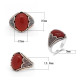 Anillo Vintage de piedra de ágata Natural para hombre, de Plata de Ley 925 con piedra de ágata, anillo de piedras preciosas naturales Aqeeq, regalo de joyería hermosa - malaquita tienda 36