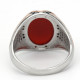 Anillo Vintage de piedra de ágata Natural para hombre, de Plata de Ley 925 con piedra de ágata, anillo de piedras preciosas naturales Aqeeq, regalo de joyería hermosa - malaquita tienda 36