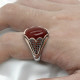 Anillo Vintage de piedra de ágata Natural para hombre, de Plata de Ley 925 con piedra de ágata, anillo de piedras preciosas naturales Aqeeq, regalo de joyería hermosa - malaquita tienda 36